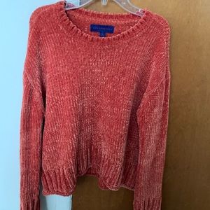 Rose Pink Chenille Sweater